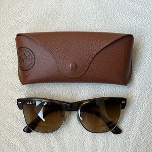 Ray-Ban Clubmaster oversized polarized sunglasses